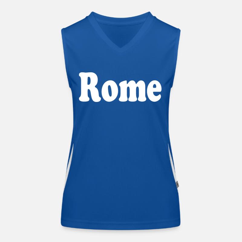 rome rom Funktionelles Kontrast-Tank Top für Frauen