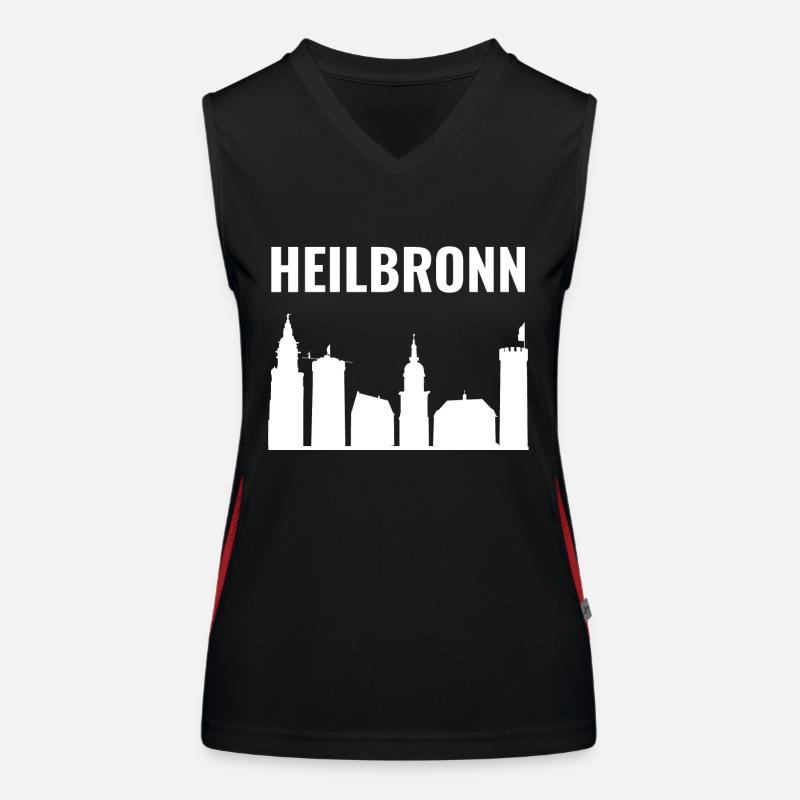 Heilbronn Skyline Collage Women's Functional Contrast Tank Top