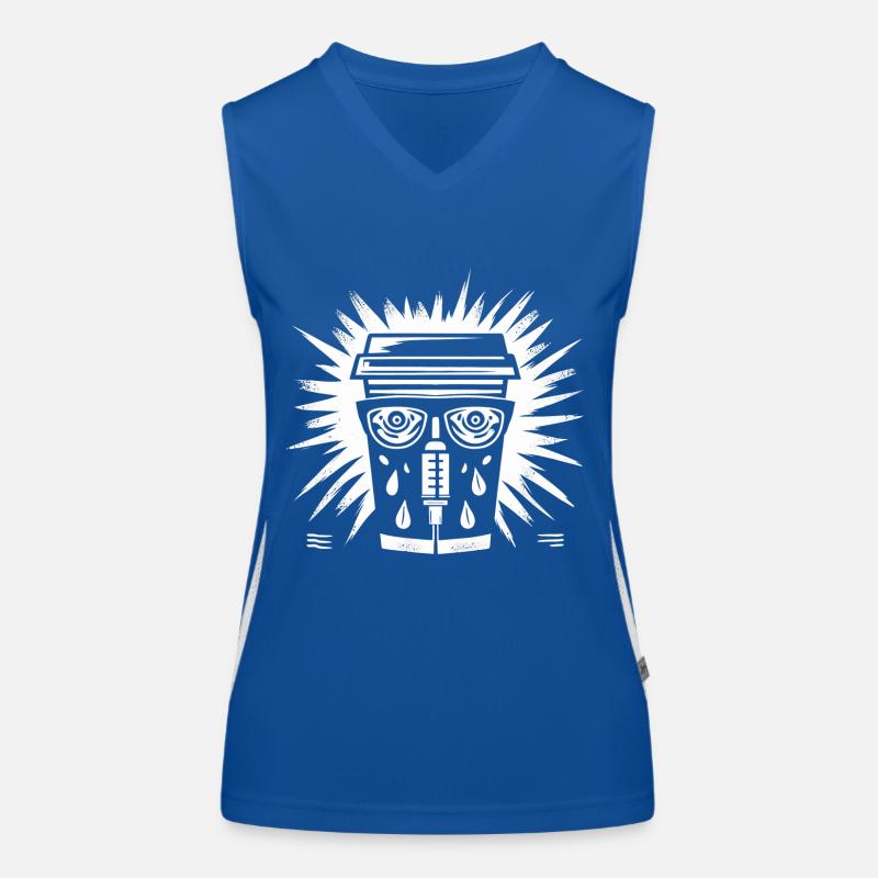 Insulin and Coffee - Coffee Gift Diabetic Women's Functional Contrast Tank Top