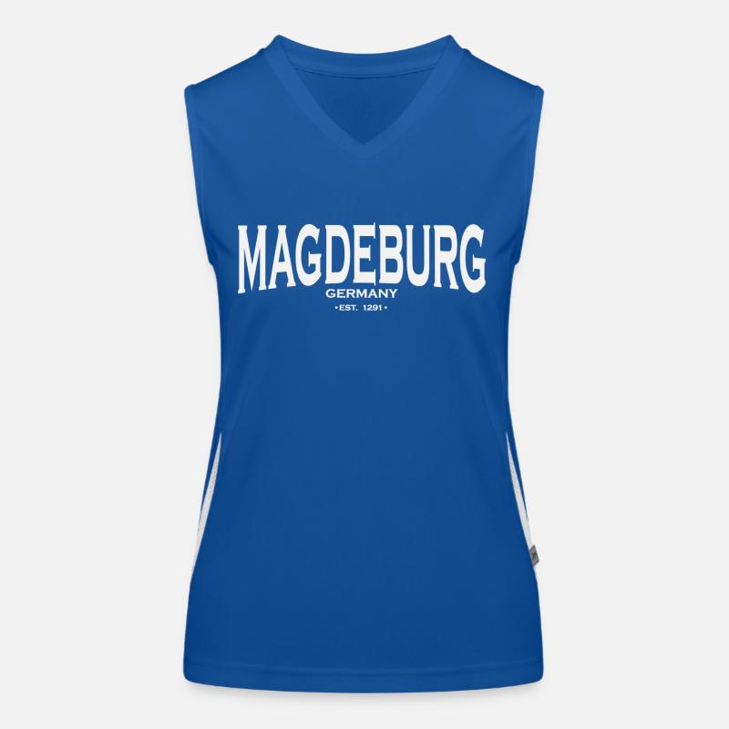 Magdeburg Funktionelles Kontrast-Tank Top für Frauen