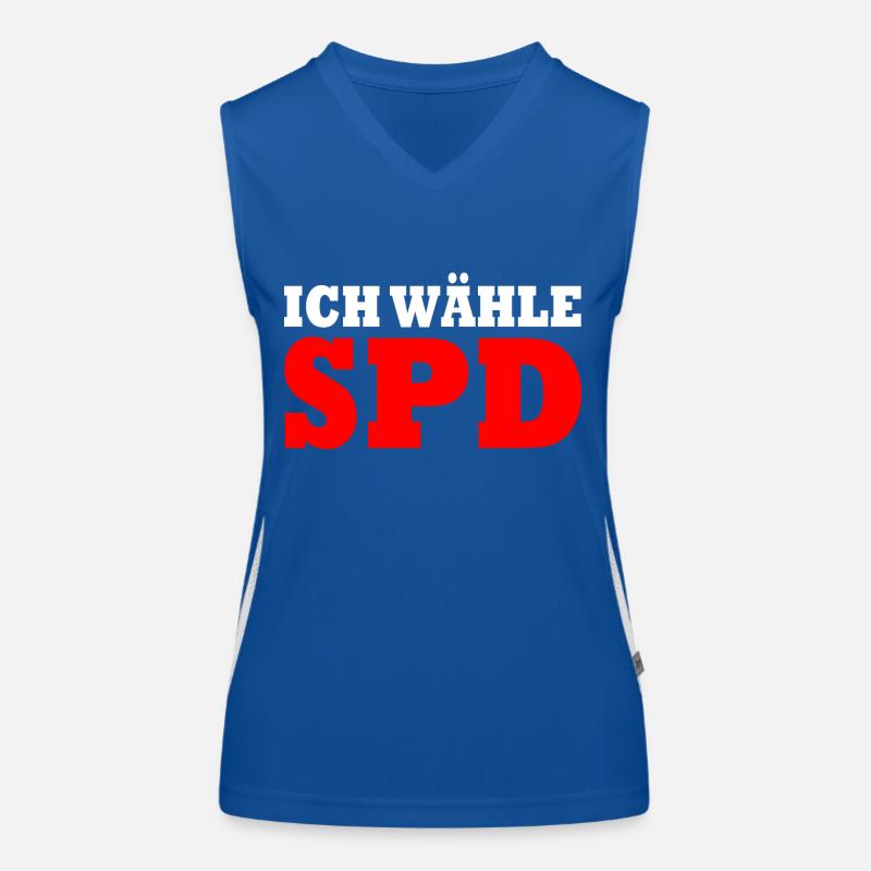 Ich wähle spd Funktionelles Kontrast-Tank Top für Frauen