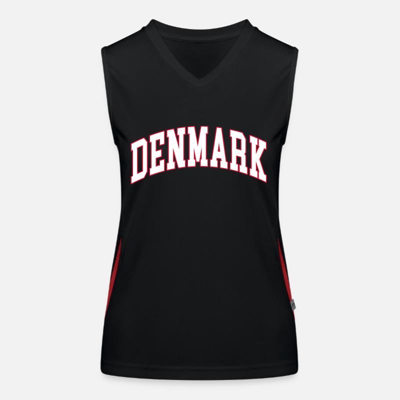 Dänemark denmark Funktionelles Kontrast-Tank Top für Frauen