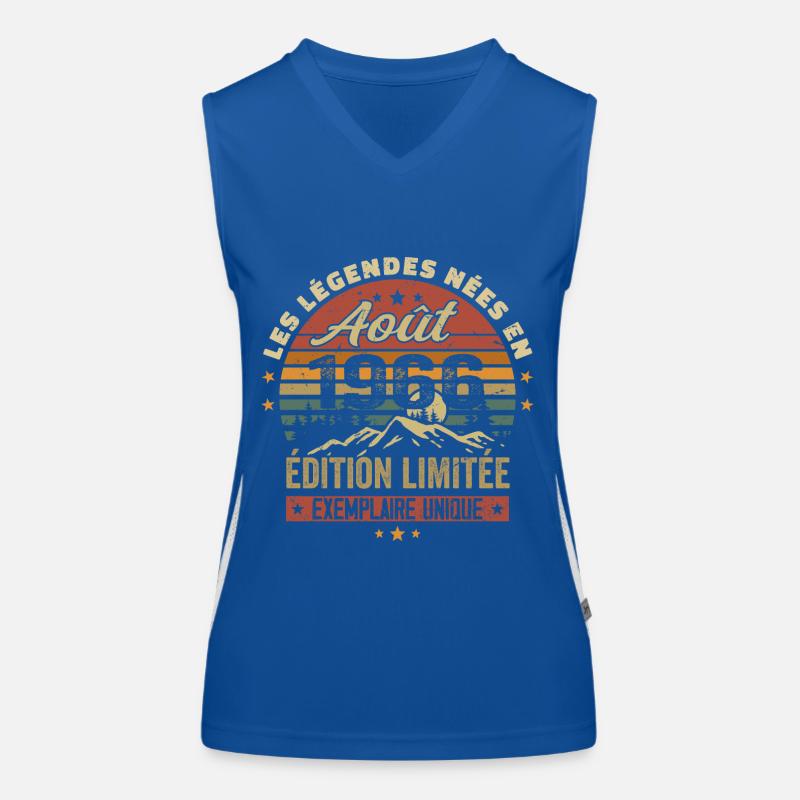 August 1966 Geburtstagsgeschenk August 1966 August Funktionelles Kontrast-Tank Top für Frauen