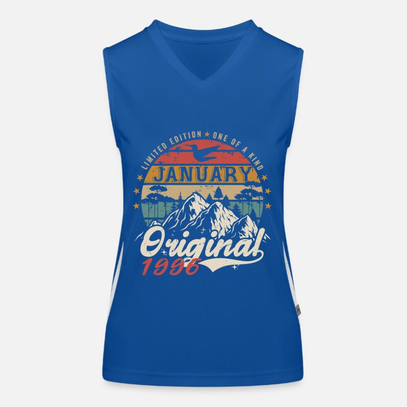 Januar 1996 Geburtstagsgeschenk - Januar 1996 Funktionelles Kontrast-Tank Top für Frauen