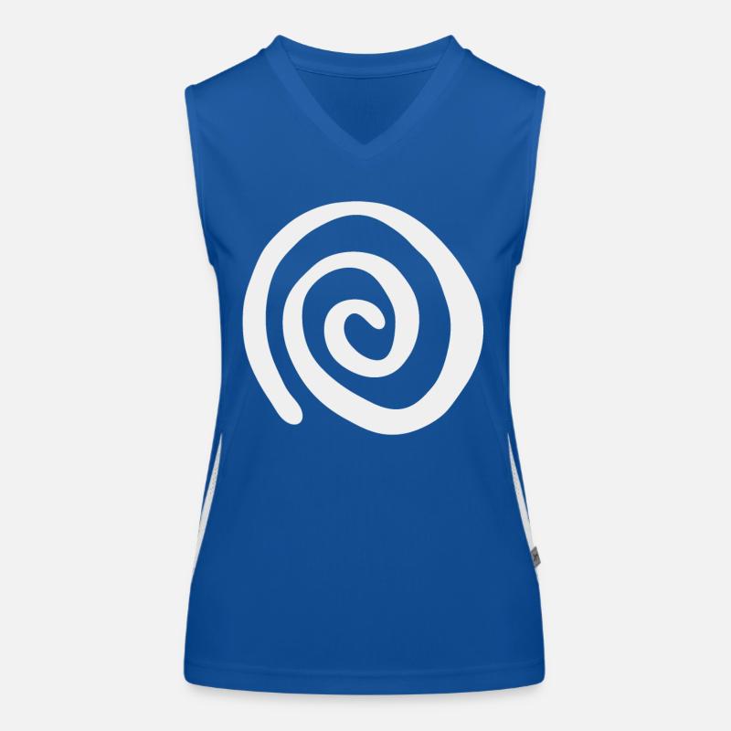 Spirale d’hypnose de motif et d’illusion Débardeur respirant contrasté Femme