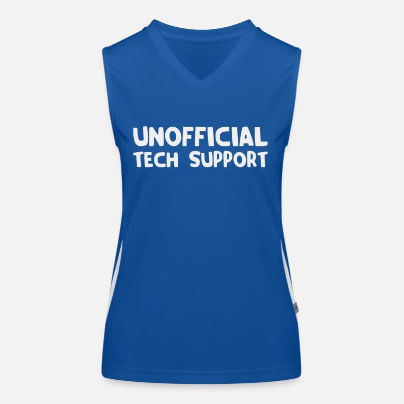 inoffizieller technischer Support Funktionelles Kontrast-Tank Top für Frauen