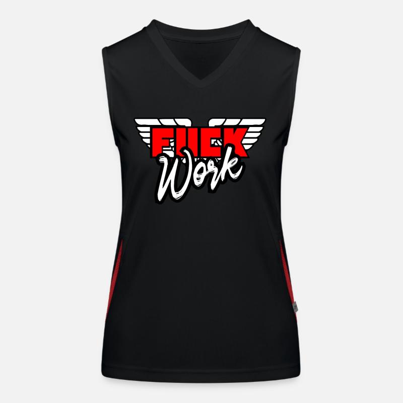 Fuck work Women's Functional Contrast Tank Top