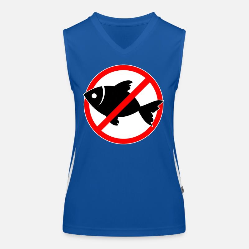 Fisch verboten - Fische Funktionelles Kontrast-Tank Top für Frauen