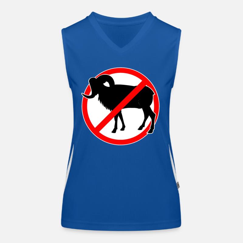 Ziegen oder Mufflons verboten - Ziege Funktionelles Kontrast-Tank Top für Frauen