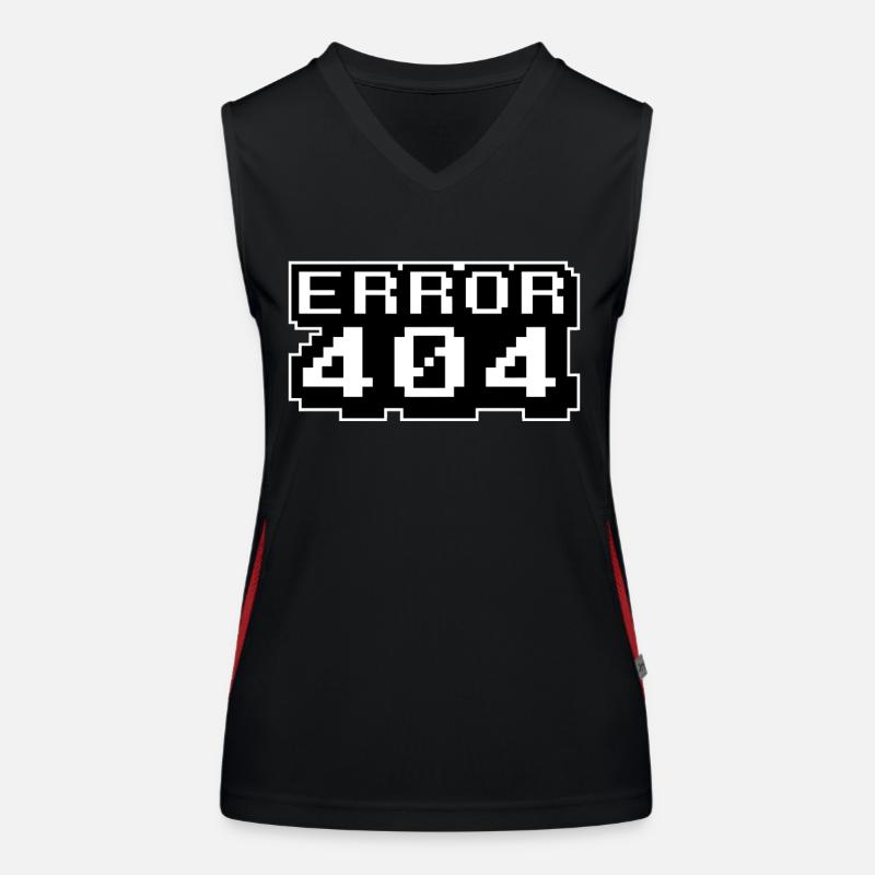 Computer Programming Internet - Error 404 Women's Functional Contrast Tank Top