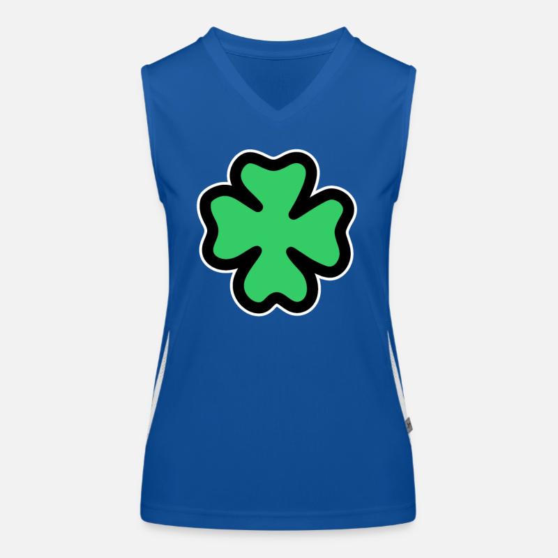 four-leaf clover Women's Functional Contrast Tank Top