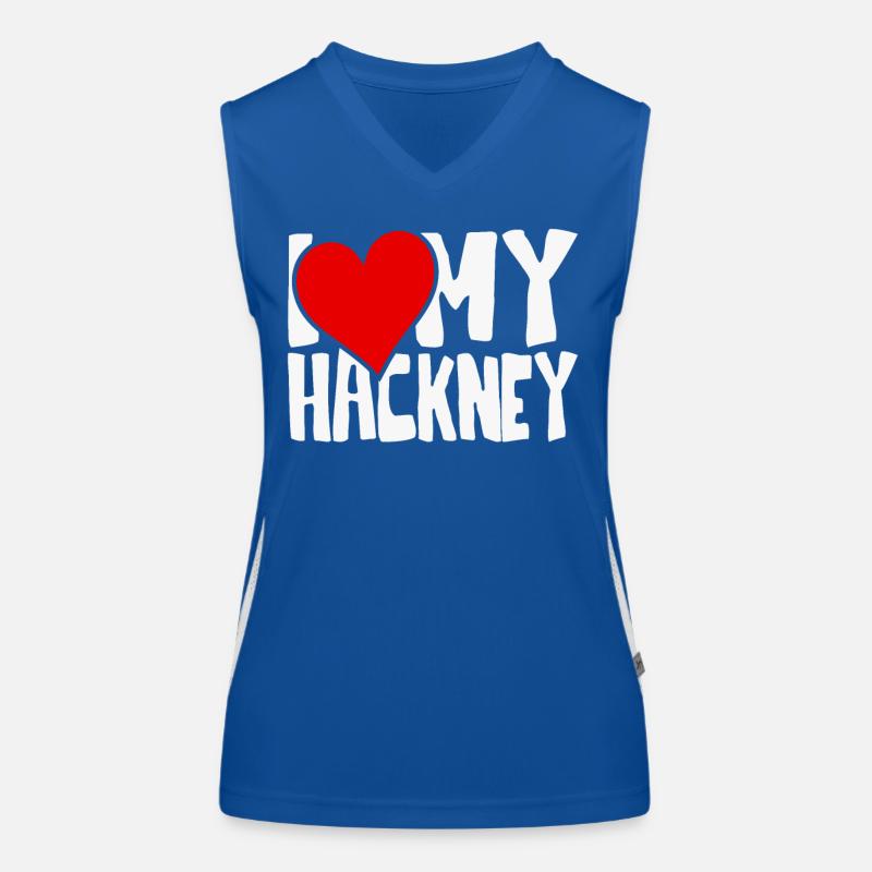 Ich liebe mein Hackney-Pferd Funktionelles Kontrast-Tank Top für Frauen