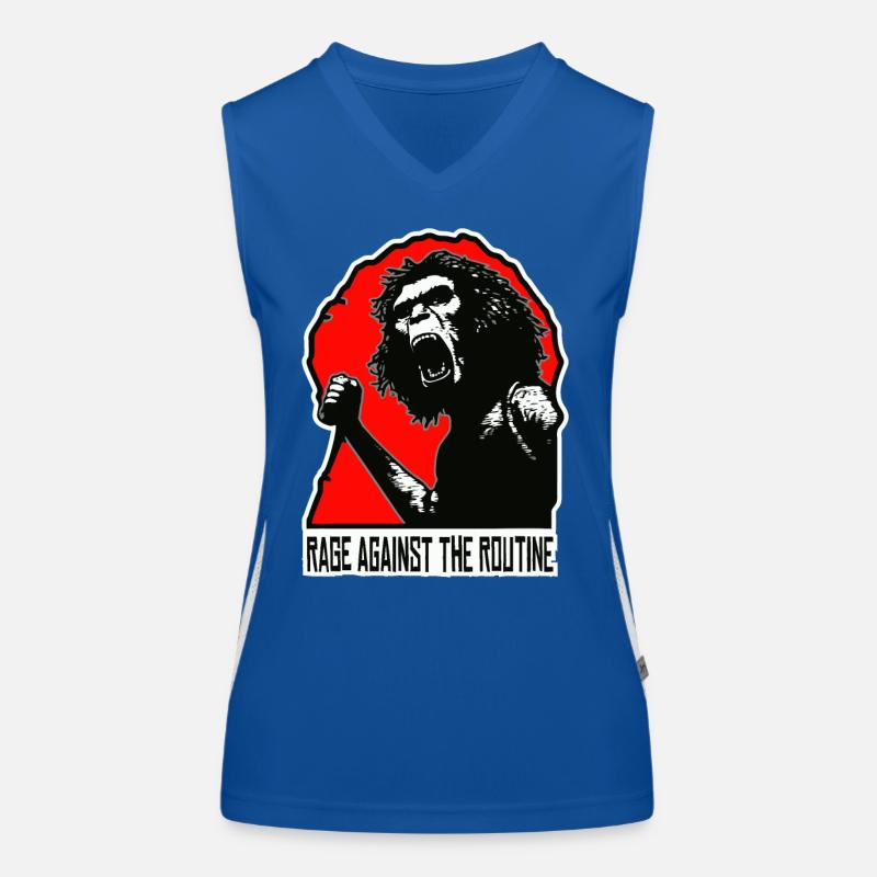 Homo erectus - Anger against routine Women's Functional Contrast Tank Top
