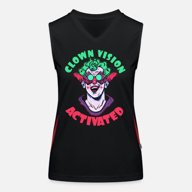 Vue Clown activée Débardeur respirant contrasté Femme