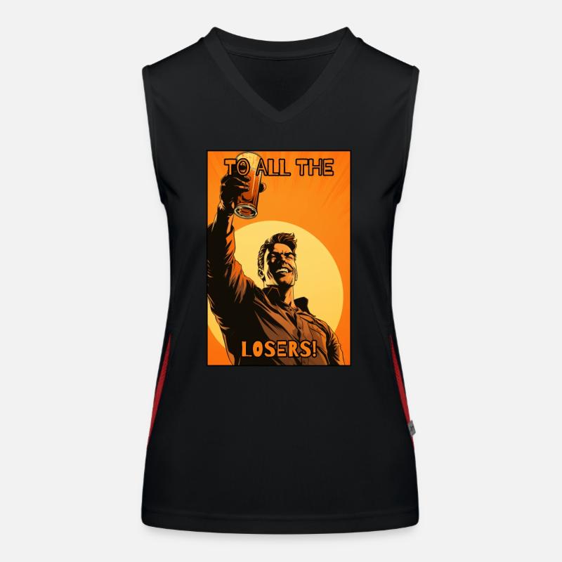 Bravo à tous les perdants Débardeur respirant contrasté Femme