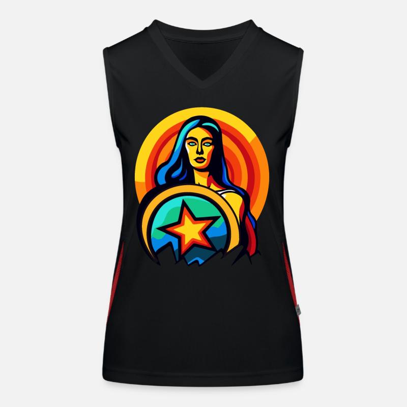 Shieldmaiden of the Mountains Women's Functional Contrast Tank Top
