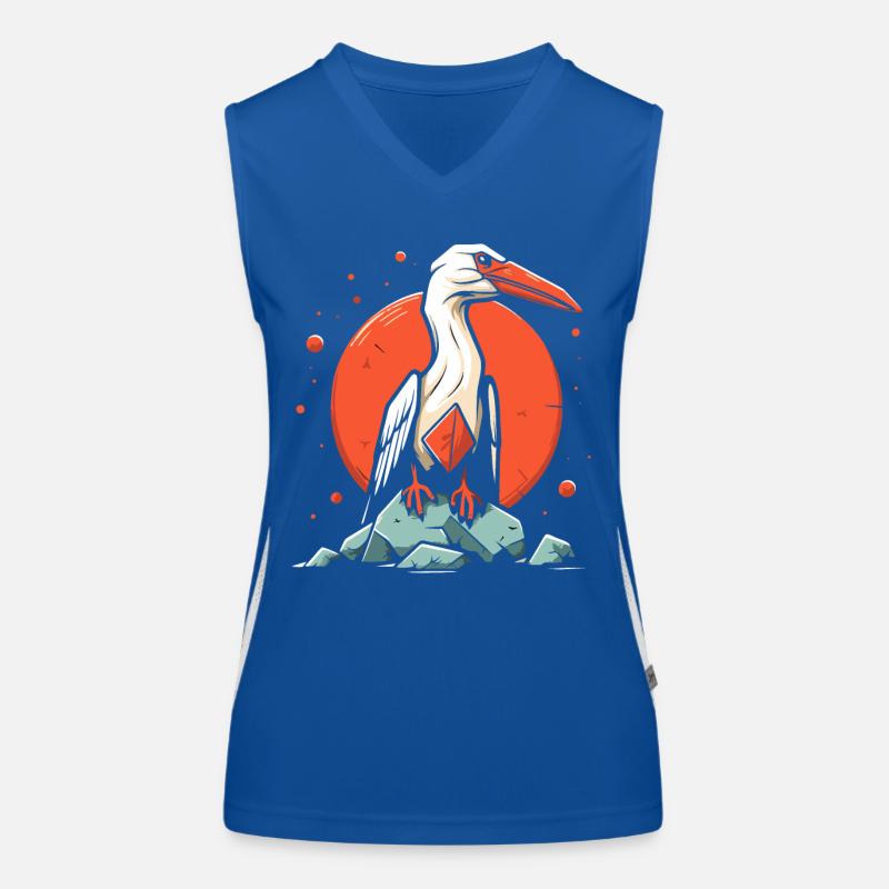 Ein majestätischer Seevogel Vogel Funktionelles Kontrast-Tank Top für Frauen