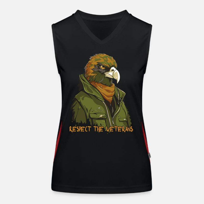 Respect pour les vétérans : Eagle Veteran Débardeur respirant contrasté Femme