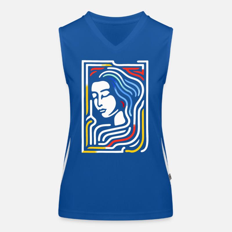 Le beau labyrinthe Débardeur respirant contrasté Femme