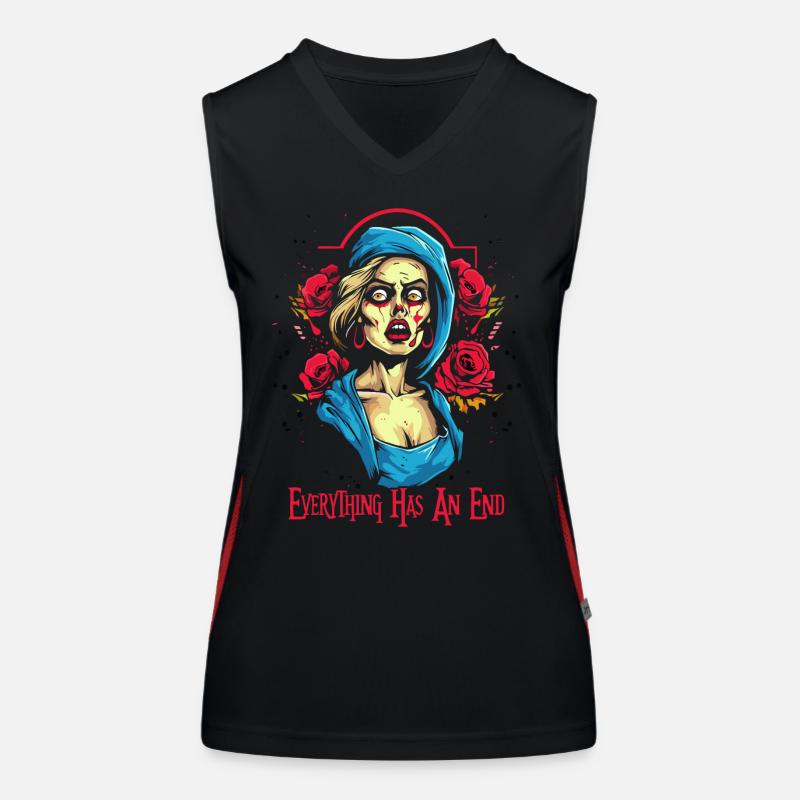 Everything has an end, roses and beauty Women's Functional Contrast Tank Top
