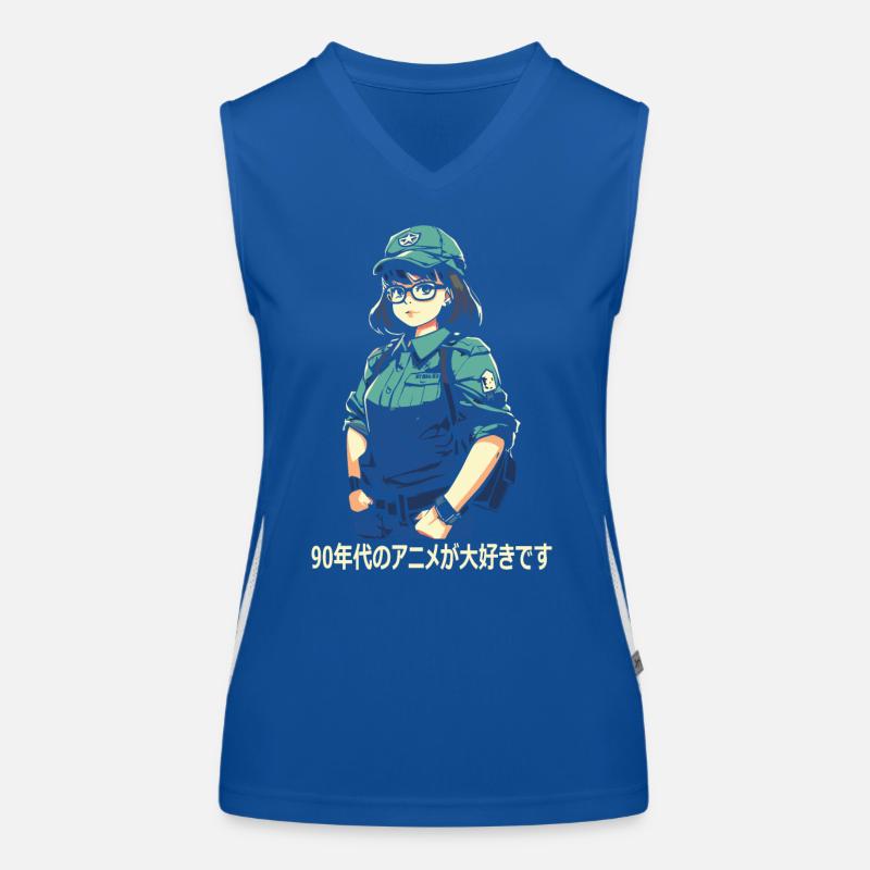 I love 90's anime Women's Functional Contrast Tank Top