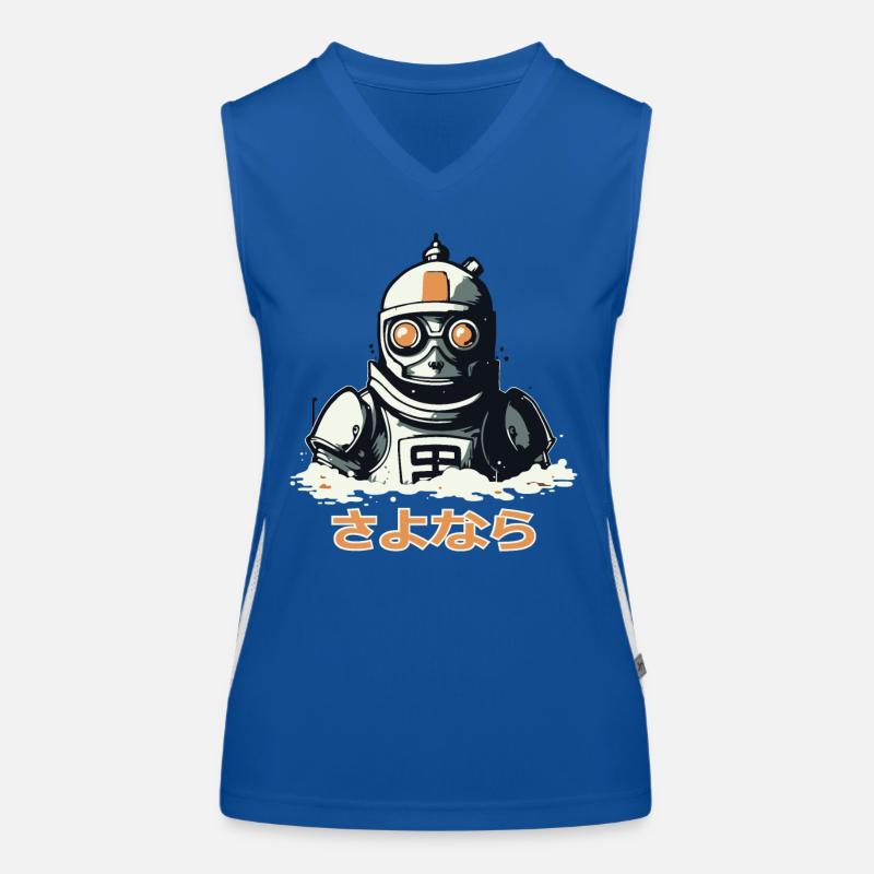 さよなら Farewell, a sinking robot Women's Functional Contrast Tank Top