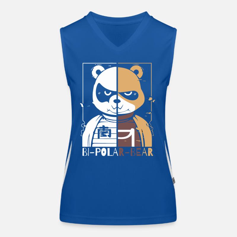 Bipolarer Polar Bär oder Eisbär Funktionelles Kontrast-Tank Top für Frauen