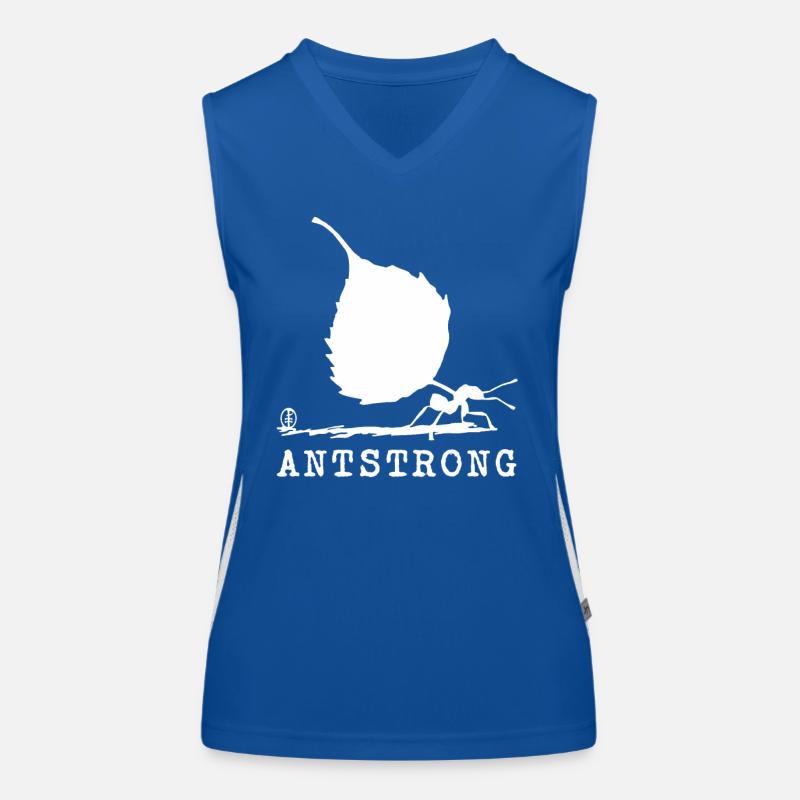 So stark wie eine Ameise Funktionelles Kontrast-Tank Top für Frauen