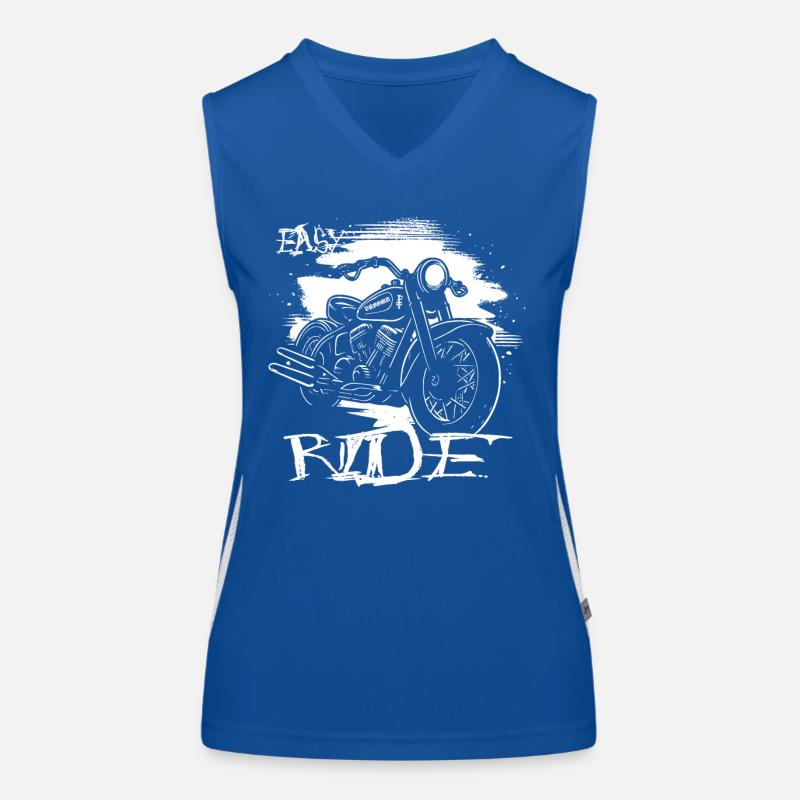 Relaxed Motorcycle Ride, Motorcycle Tour Women's Functional Contrast Tank Top