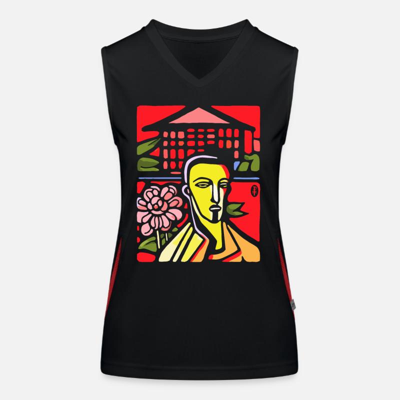 Mec d’art abstrait insatisfait Débardeur respirant contrasté Femme