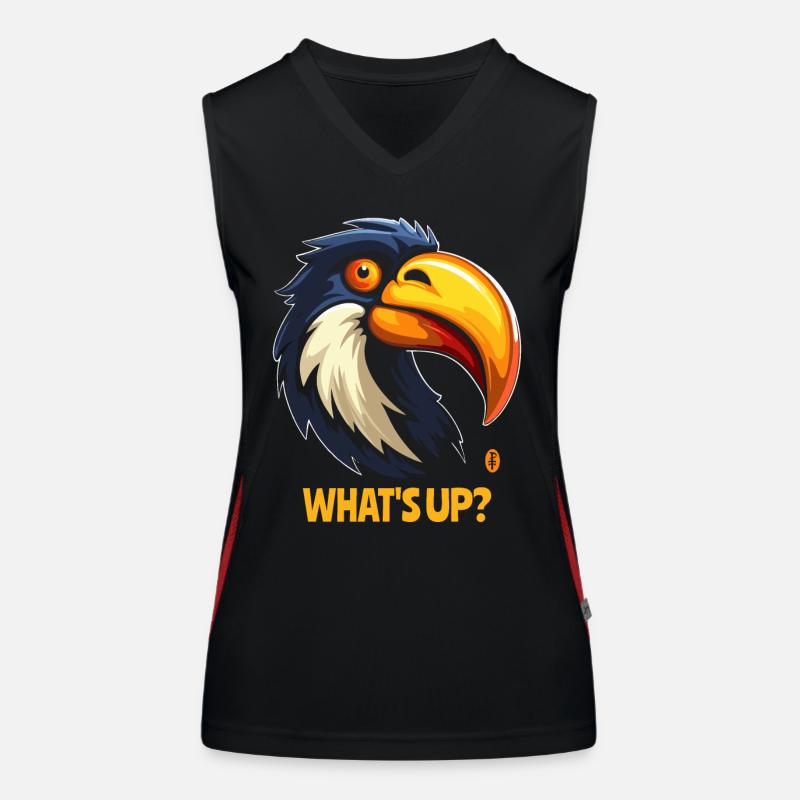 Was geht ab! Tukan Dschungel Vogel Funktionelles Kontrast-Tank Top für Frauen