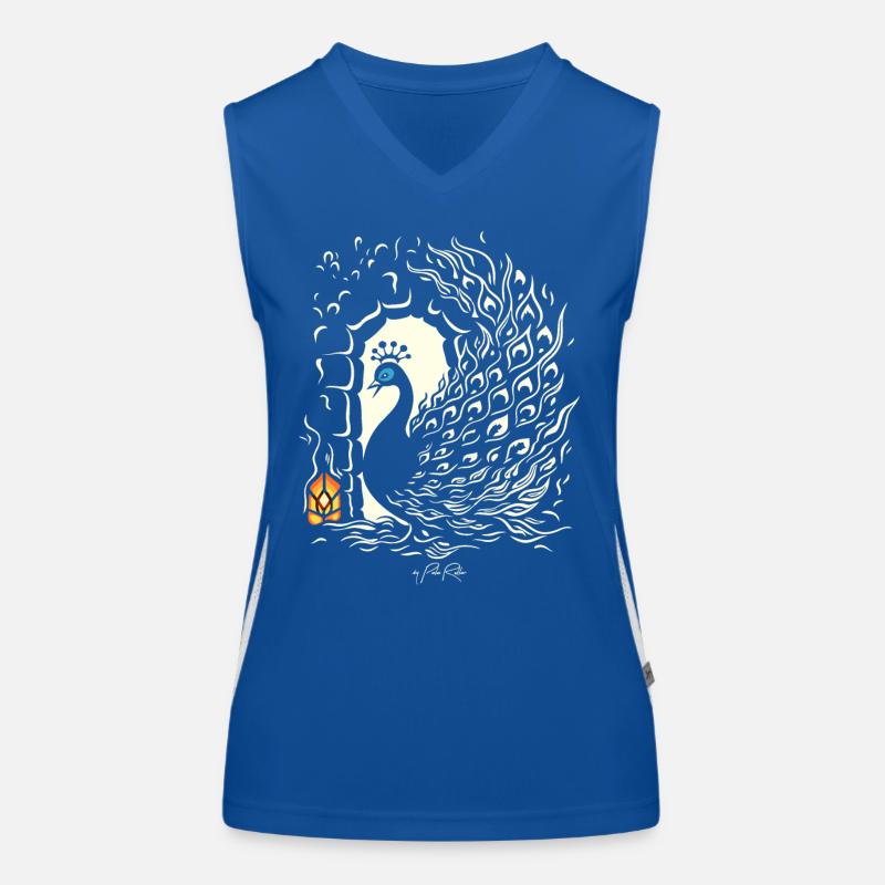 Der Kerker Pfau Funktionelles Kontrast-Tank Top für Frauen