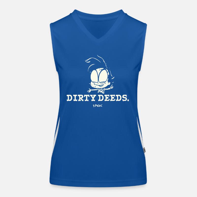 De sales actions, petit méchant Débardeur respirant contrasté Femme