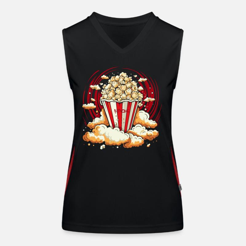 Knalliges Popcorn Funktionelles Kontrast-Tank Top für Frauen