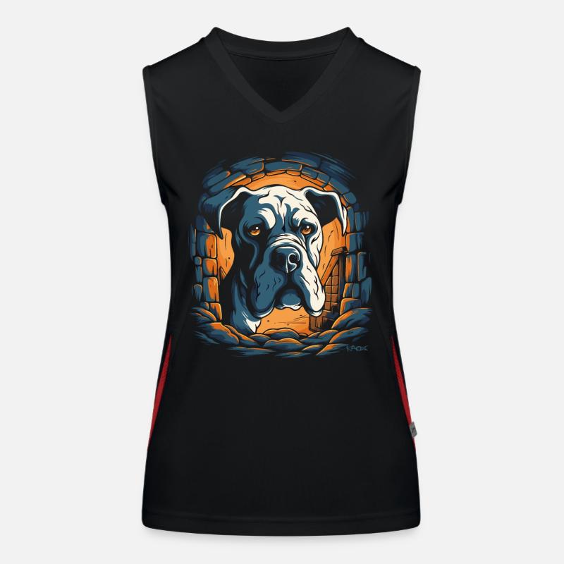 The Cool Dungeon Dog Women's Functional Contrast Tank Top
