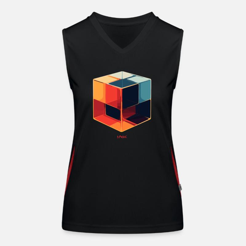 Un cube de verre Débardeur respirant contrasté Femme