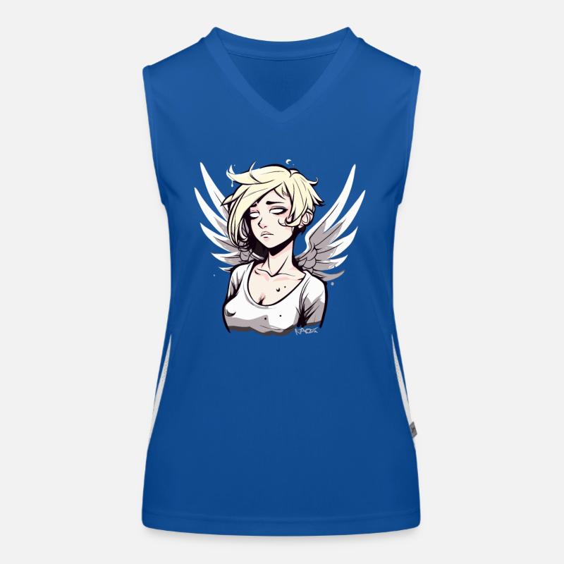 Alternatives Anime Engel Mädchen Funktionelles Kontrast-Tank Top für Frauen