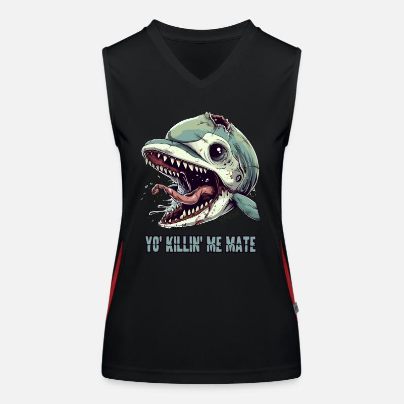 Beschwerde vom Zombie Delfin Funktionelles Kontrast-Tank Top für Frauen