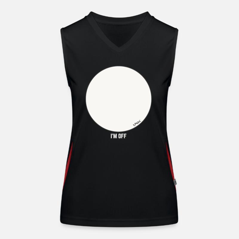 Conception de cercle vierge - Je suis dehors Débardeur respirant contrasté Femme