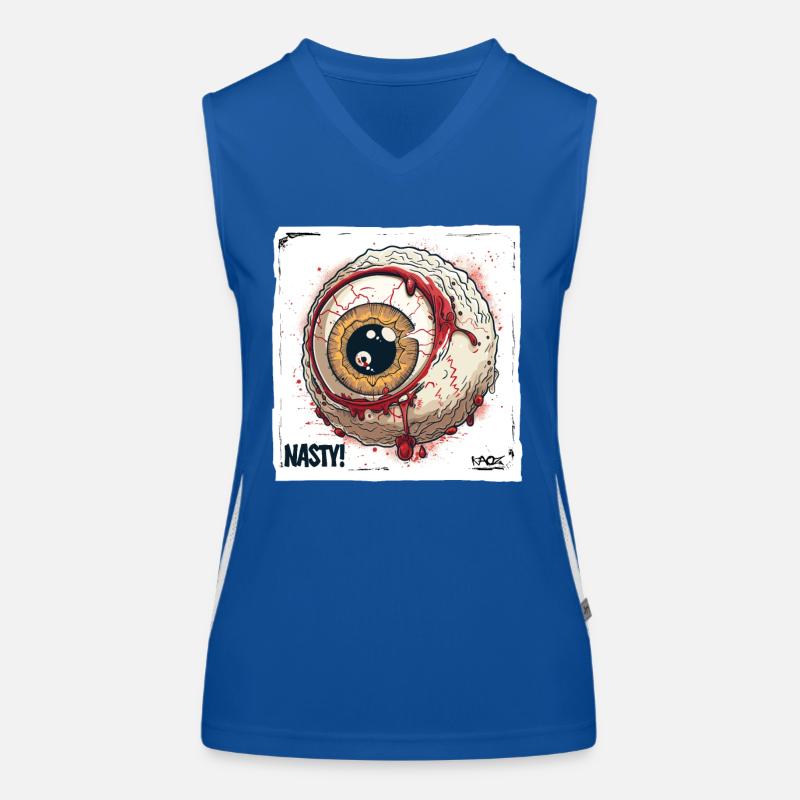 Ein gemeines ekliges Auge Funktionelles Kontrast-Tank Top für Frauen