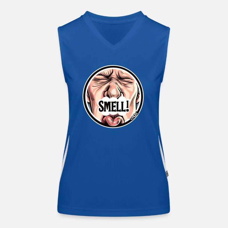 Unwanted smell, it stinks Women's Functional Contrast Tank Top
