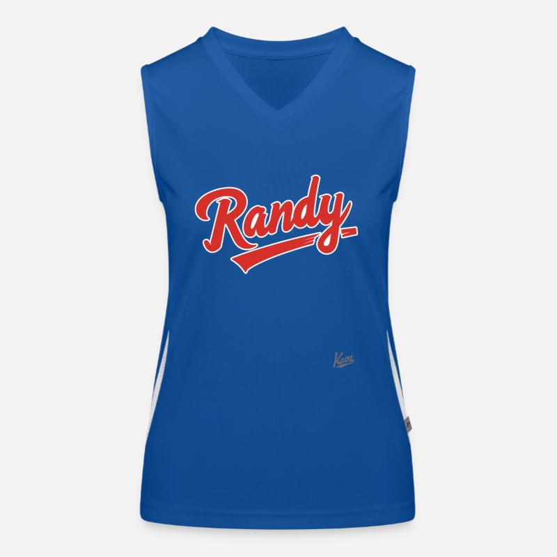 Der Name ist Randy Funktionelles Kontrast-Tank Top für Frauen