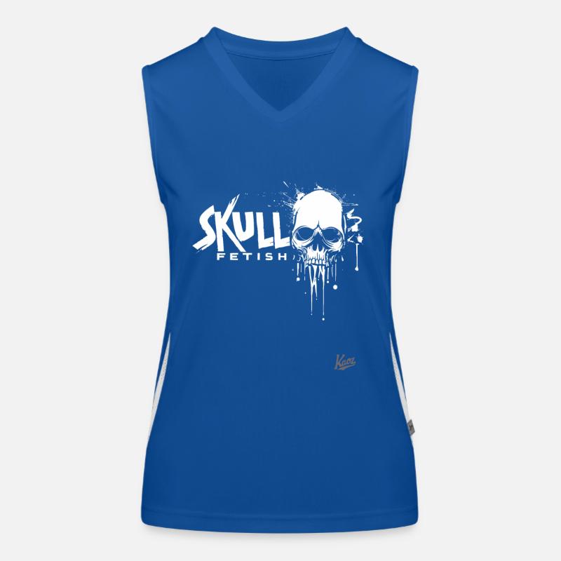 Fétichisme du crâne : Crânes avec style Débardeur respirant contrasté Femme