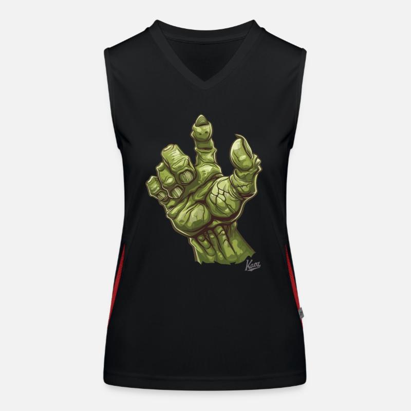 Main massive d’Orc Vert ou de Monstre Ogre Débardeur respirant contrasté Femme