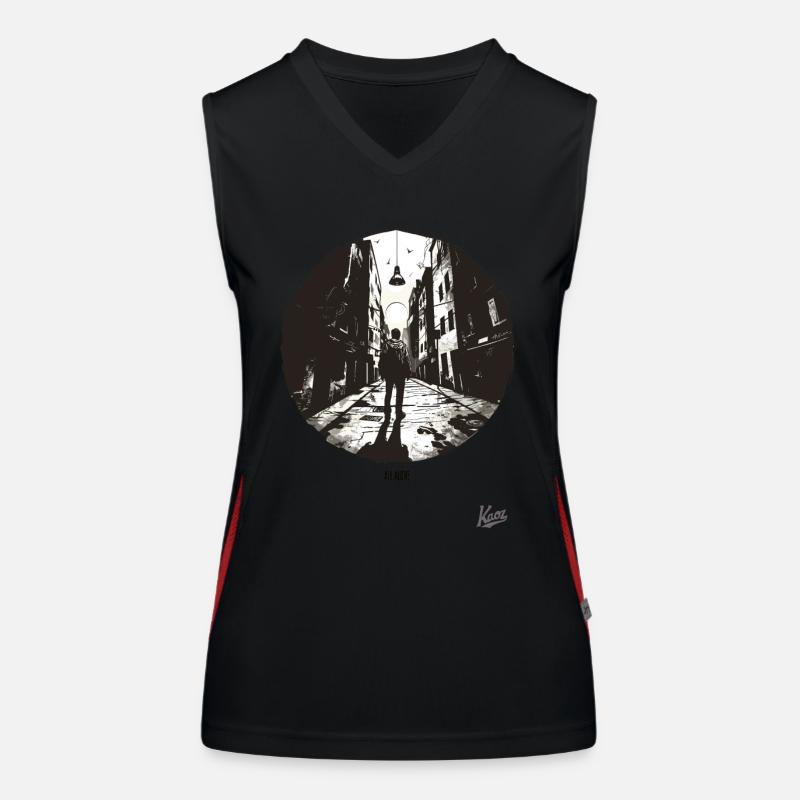 All alone Women's Functional Contrast Tank Top