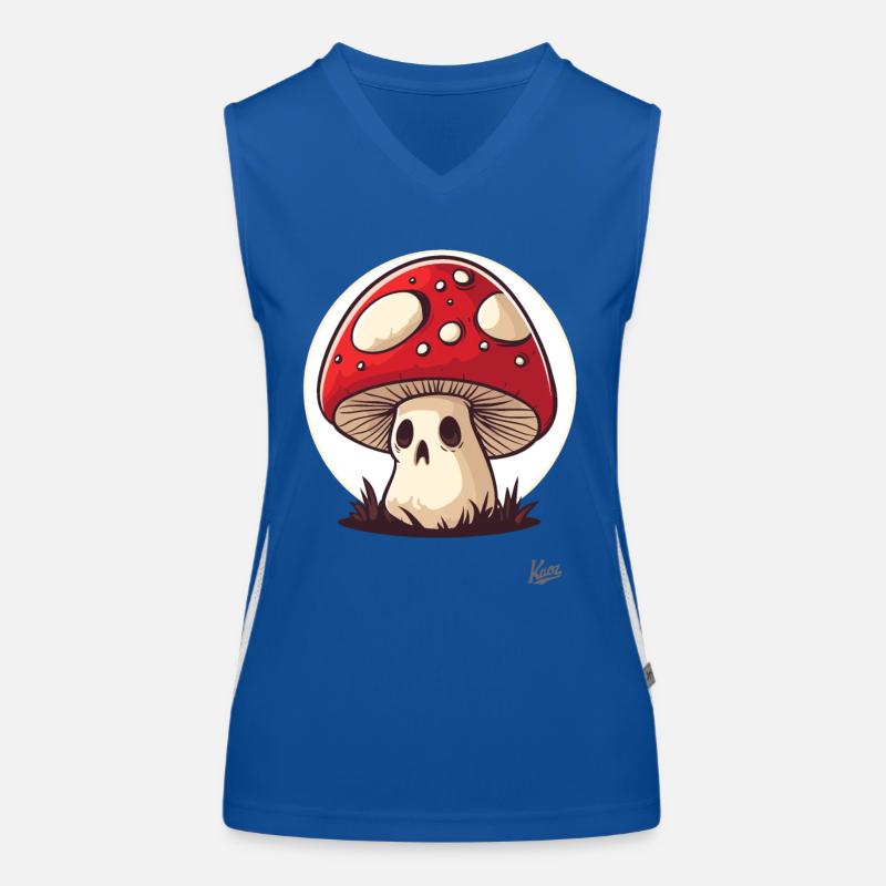 Voodoo Pilz Funktionelles Kontrast-Tank Top für Frauen