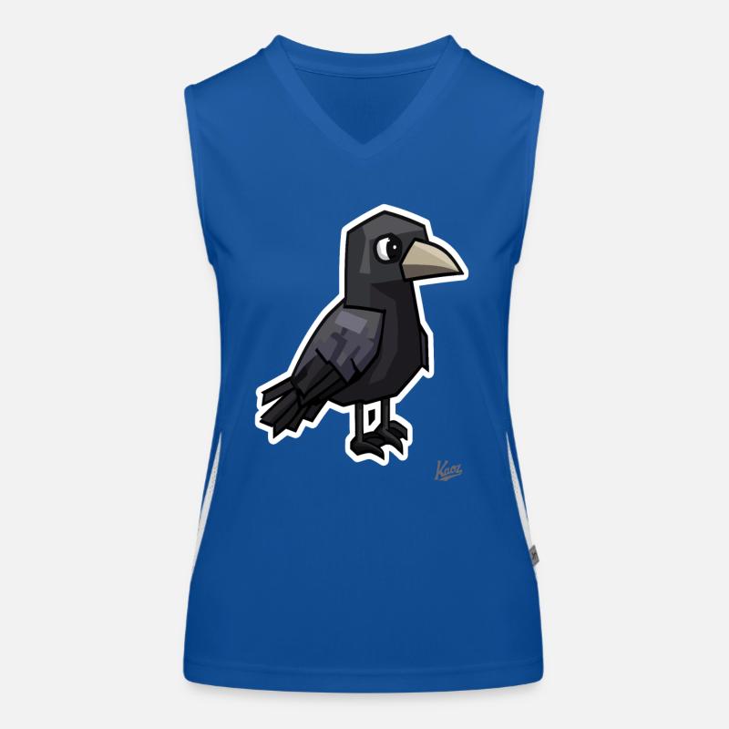 Seltsamer dunkler Rabe Funktionelles Kontrast-Tank Top für Frauen