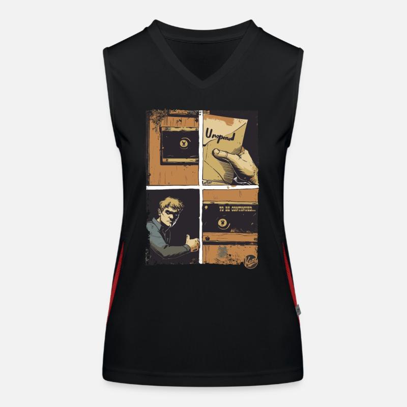 The Letter: A Comic Women's Functional Contrast Tank Top