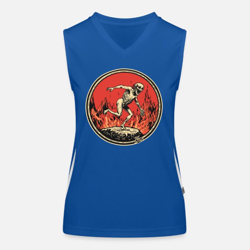 Sünder im Fegefeuer Funktionelles Kontrast-Tank Top für Frauen
