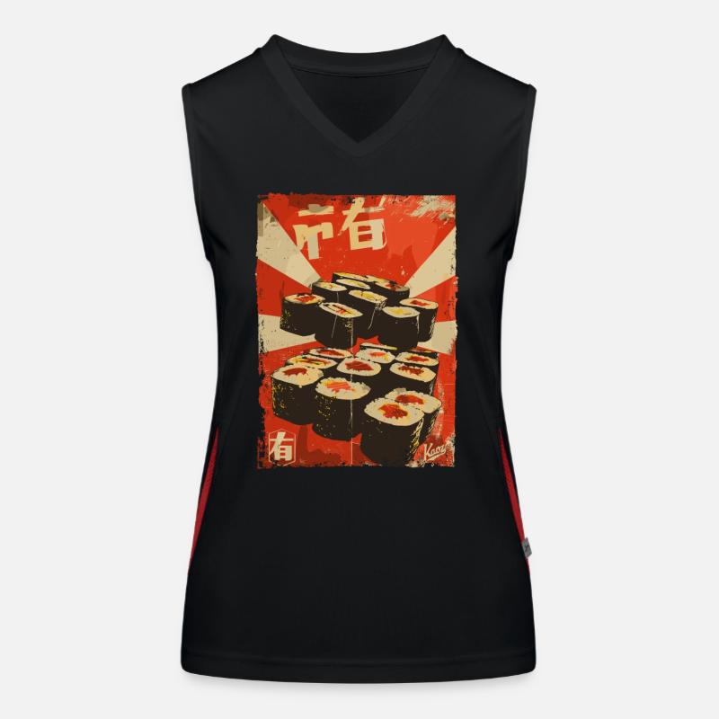 Propagande Sushi Débardeur respirant contrasté Femme